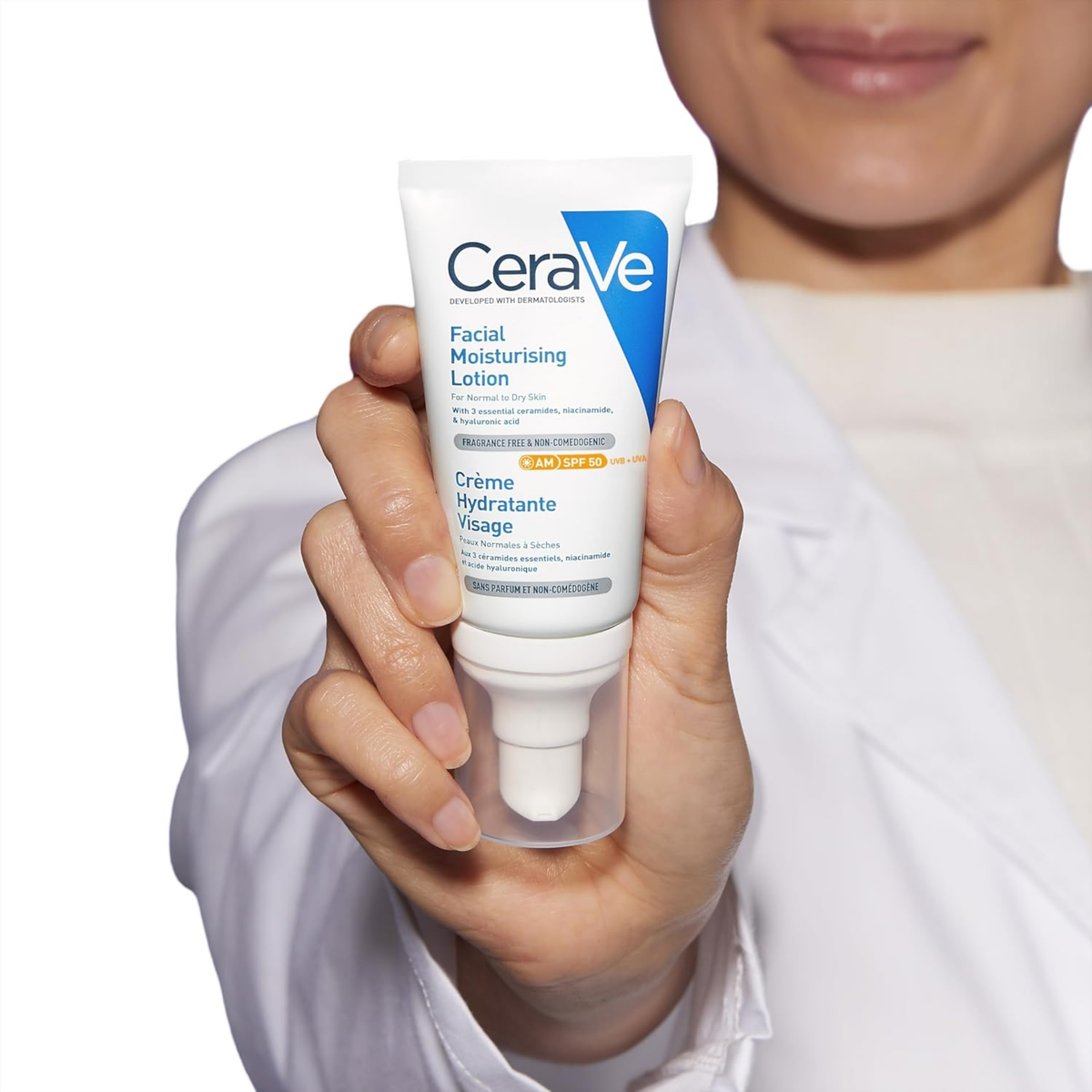 CeraVe Facial Moisturising Lotion For Normal To Dry Skin SPF50 52ml