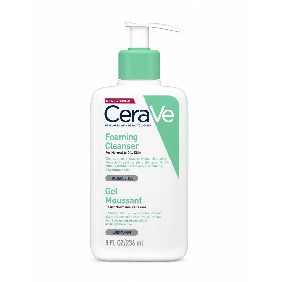 Cerave Foaming Cleanser For Normal To Oily Skin 236ml