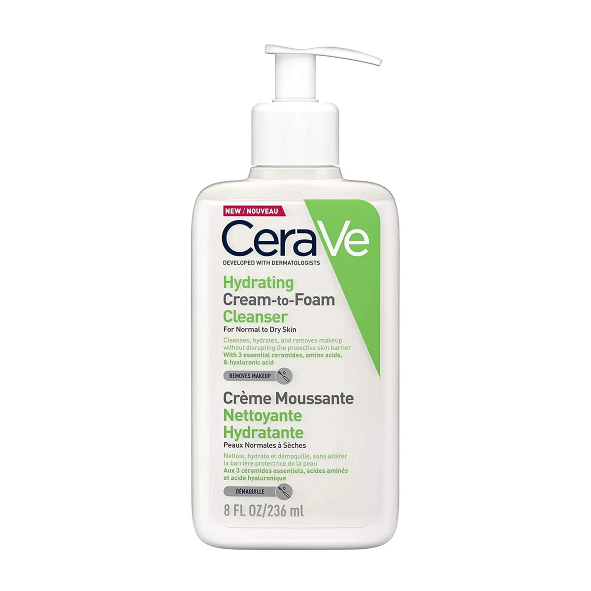 Cerave Hydrating Cream To Foam Cleanser 236ml