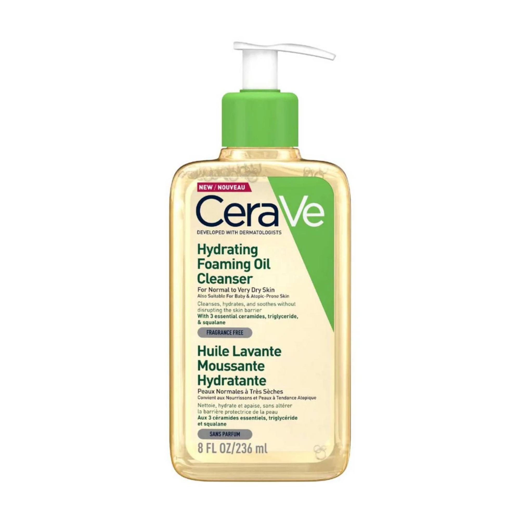 CeraVe Hydrating Foaming Oil Cleanser For Normal to Very Dry Skin 236ml