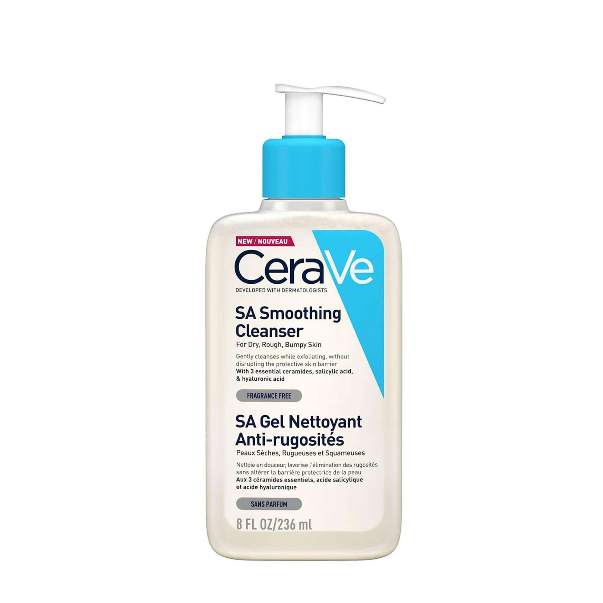 CeraVe SA Smoothing Cleanser For Dry Rough Bumpy Skin 236ml