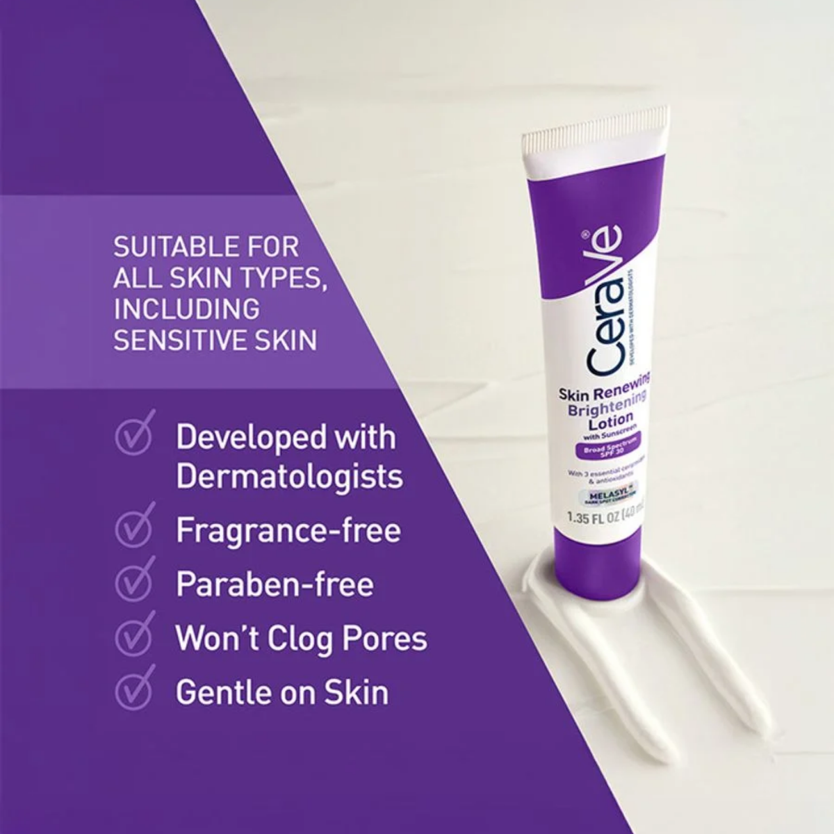 CeraVe Skin Renewing Brightening Lotion With Sunscreen SPF 30