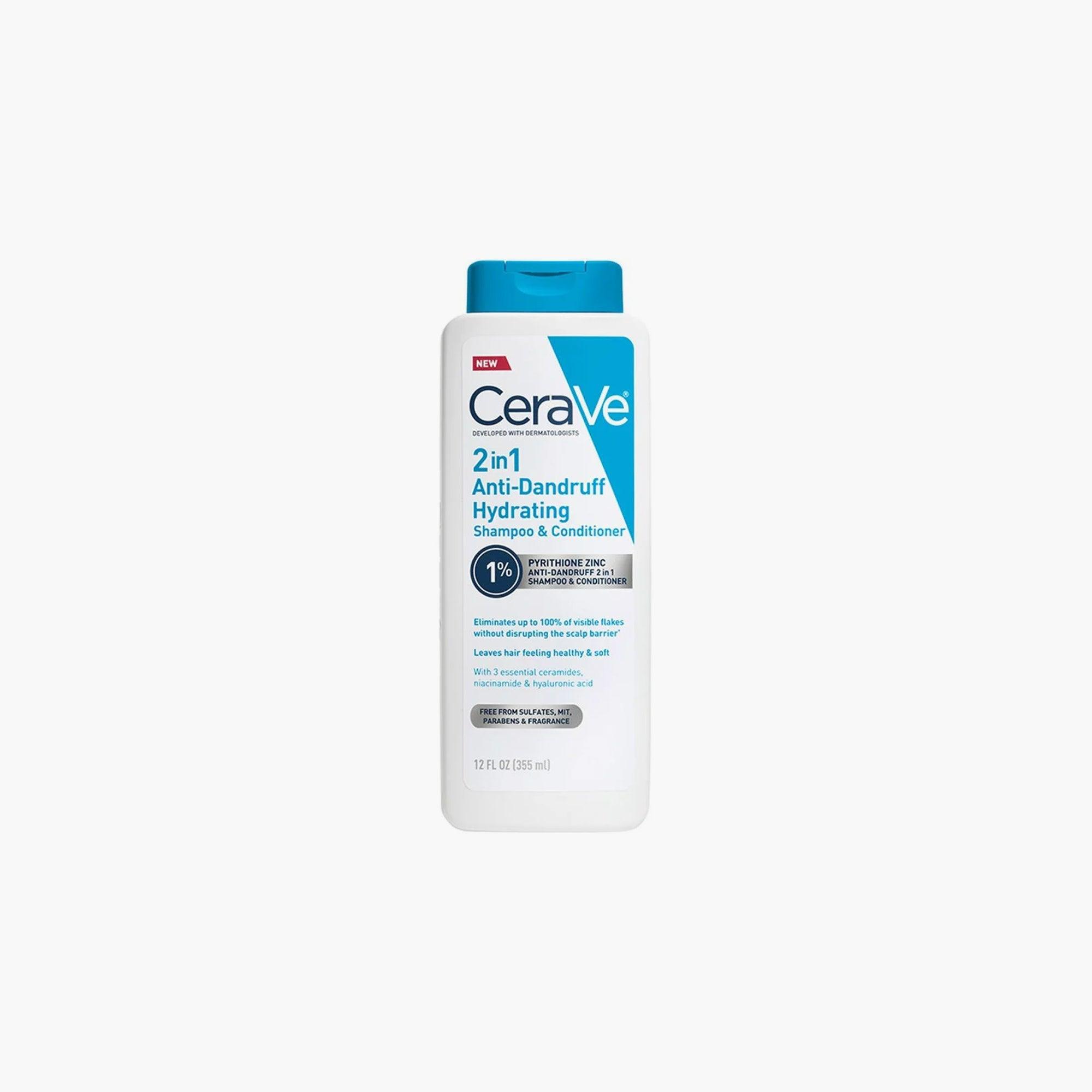 CeraVe 2-in-1 Anti-Dandruff Hydrating Shampoo and Conditioner 355ml - TheSkinFit