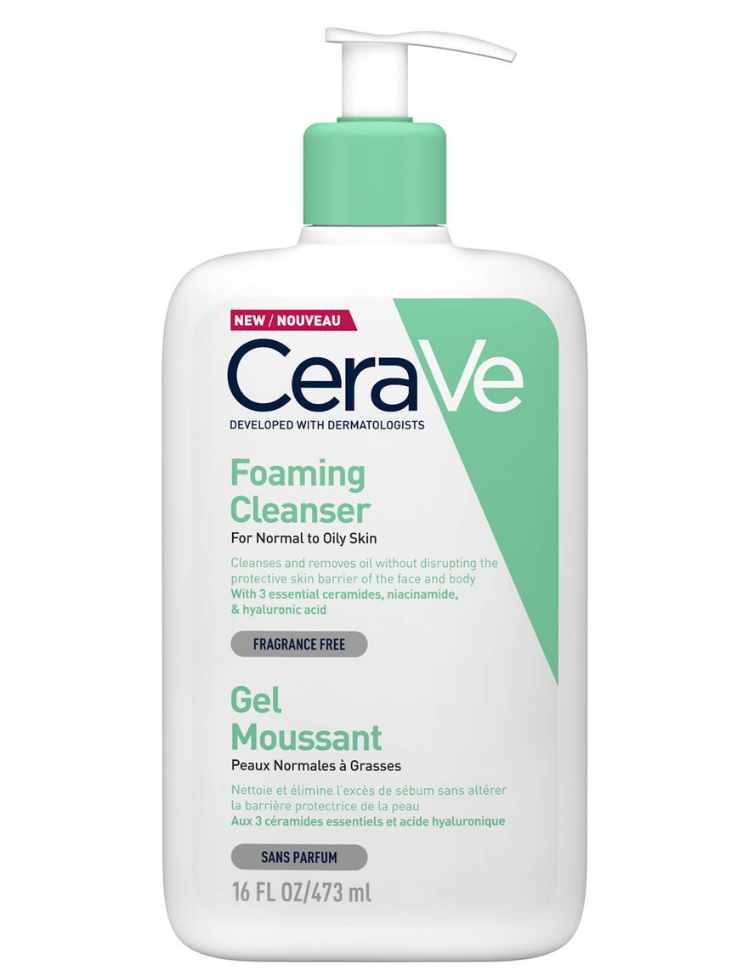 CeraVe Foaming Cleanser For Normal To Oily Skin 473ml