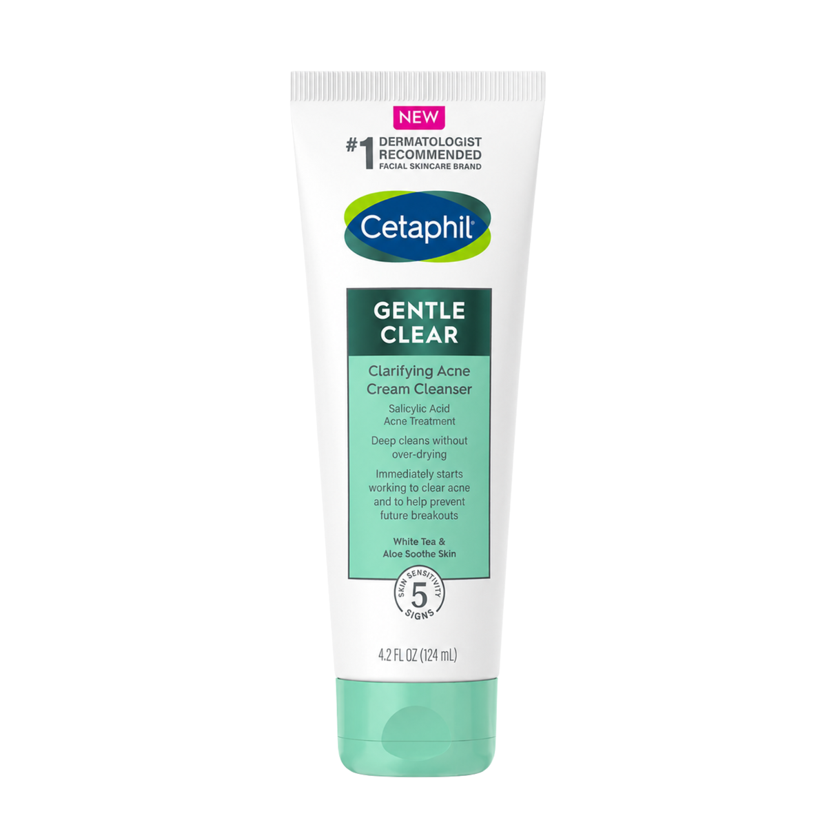 Cetaphil Gentle Clear Clarifying Acne Cream Cleanser 124ml