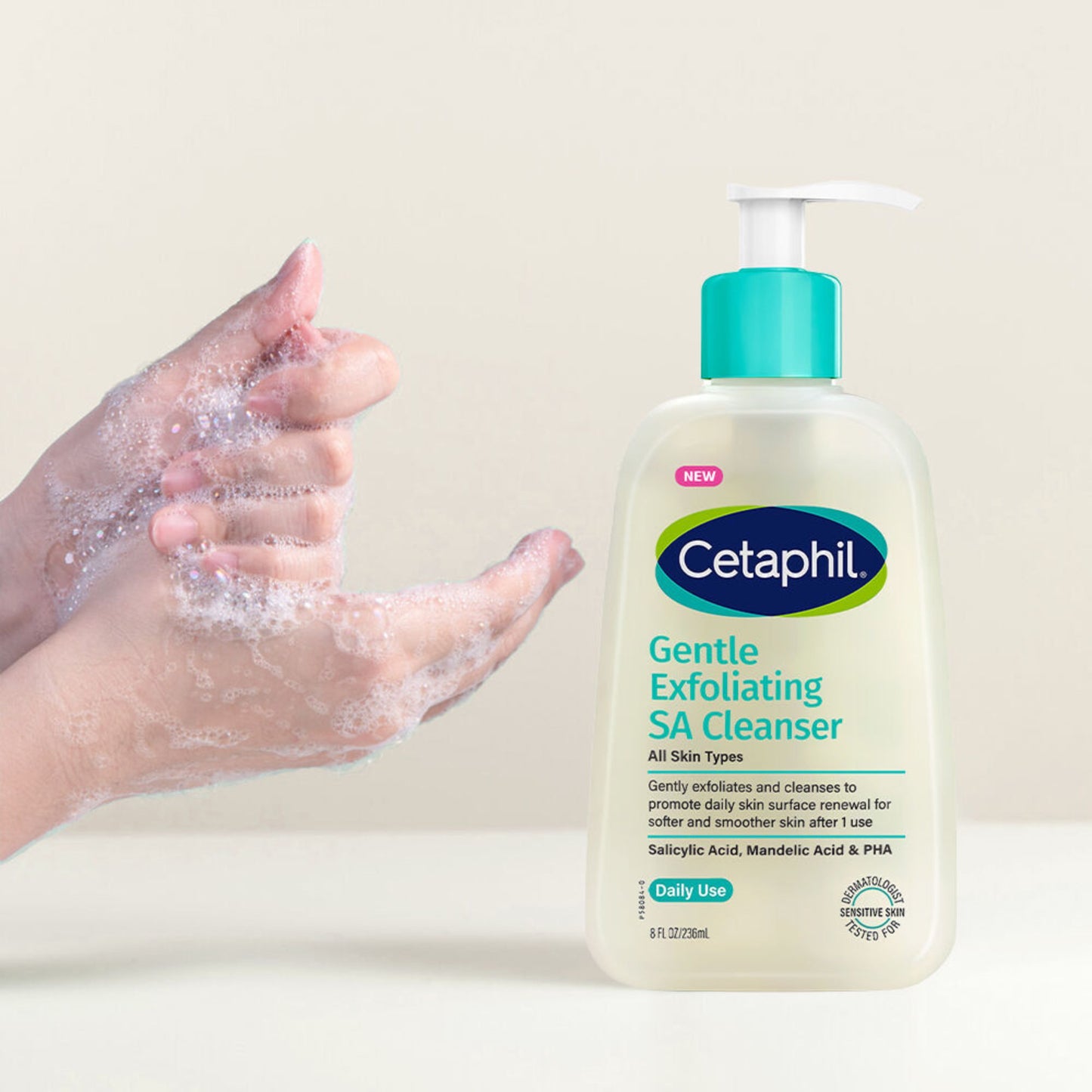 Cetaphil Gentle Exfoliating SA Cleanser All Skin Types 236ml