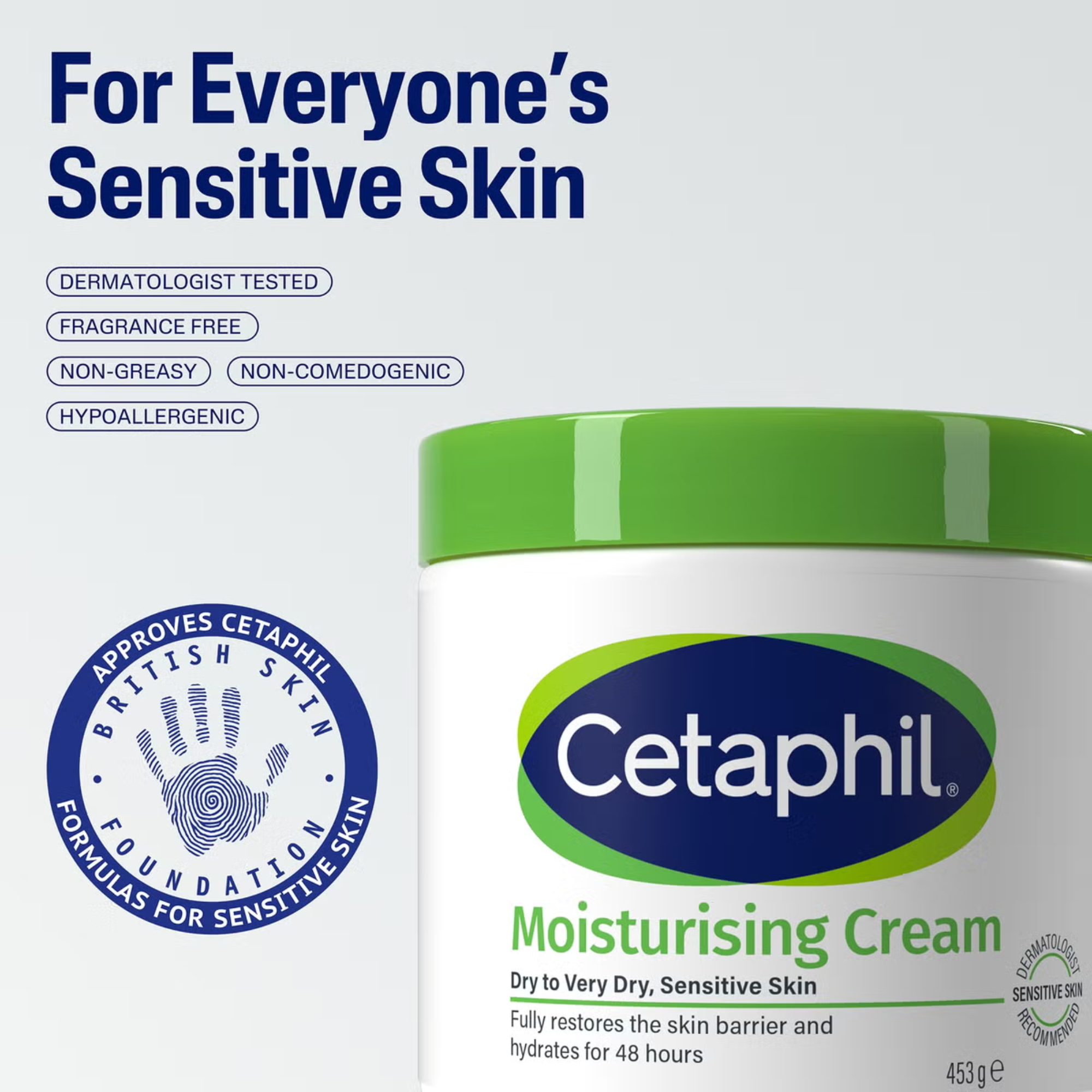 Cetaphil Moisturising Cream Dry To Very Dry Sensirtive Skin