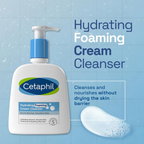 cetaphil hydrating foaming cream cleanser sensitive skin