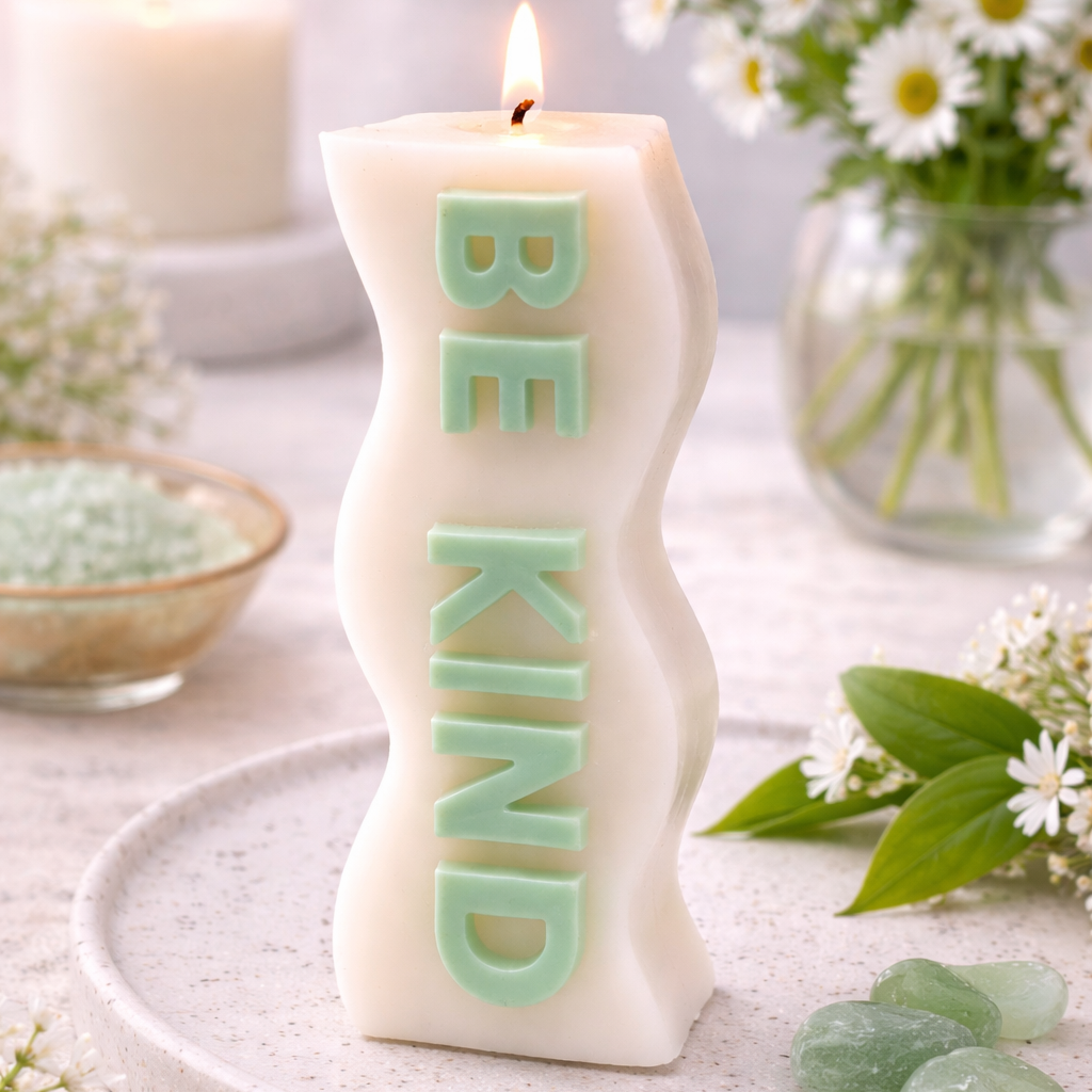 Candle Wick Store Be Kind Quote Candle 96gm - Green