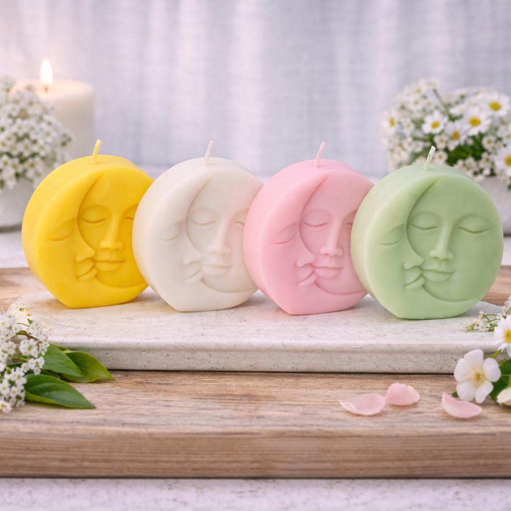 Candle Wick Store Sunmoon Love Candle 93gm - Pink