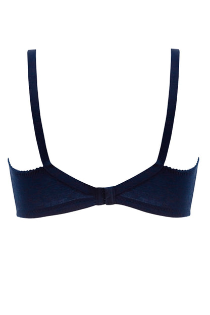 BLS Clara Non Wired And Non Padded Cotton Bra Navy Blue
