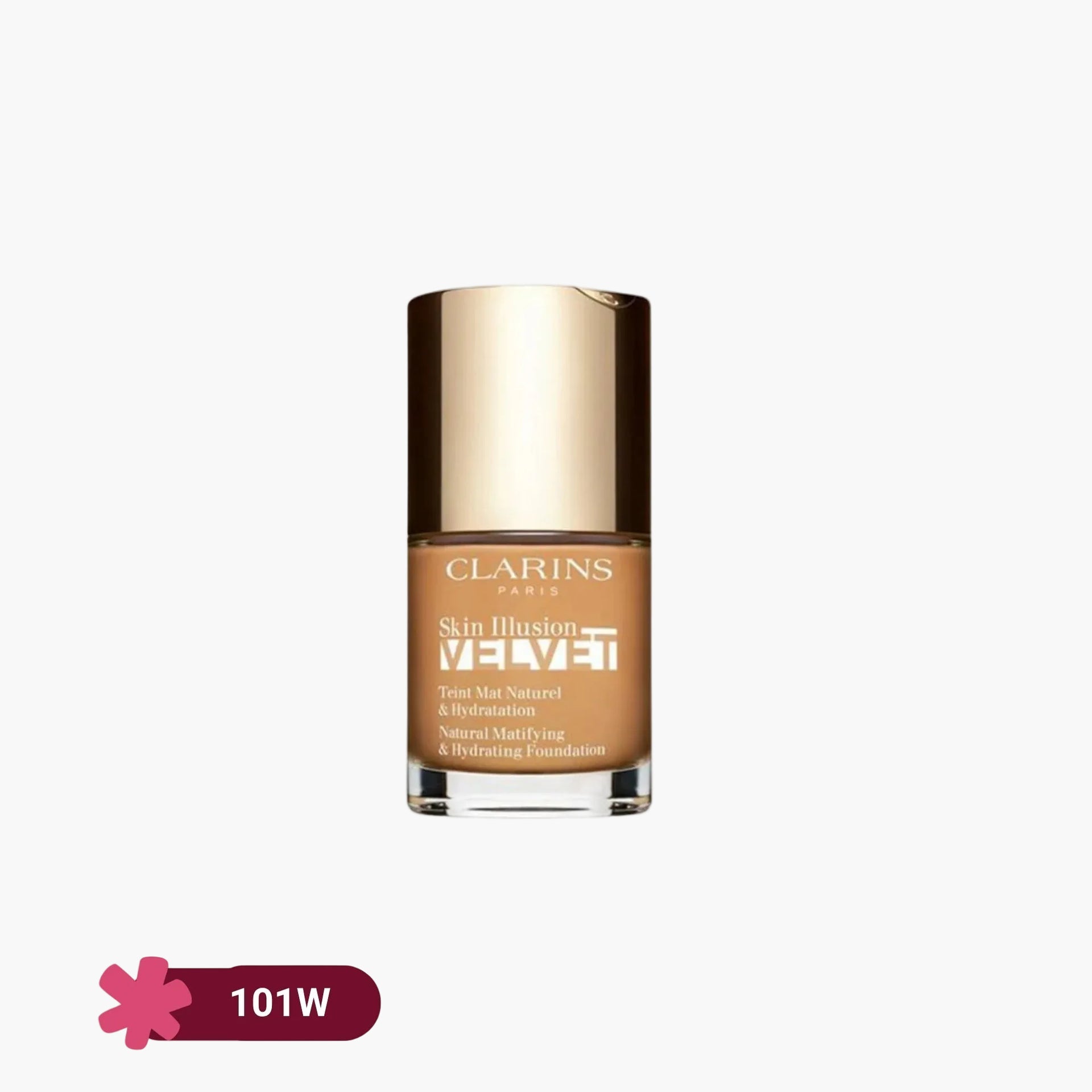 Fond De Teint Clarins Skin Illusion Velvet - 30 Ml, Finition Mat Naturelle Et Hydratante - Neuf Sous Emballage