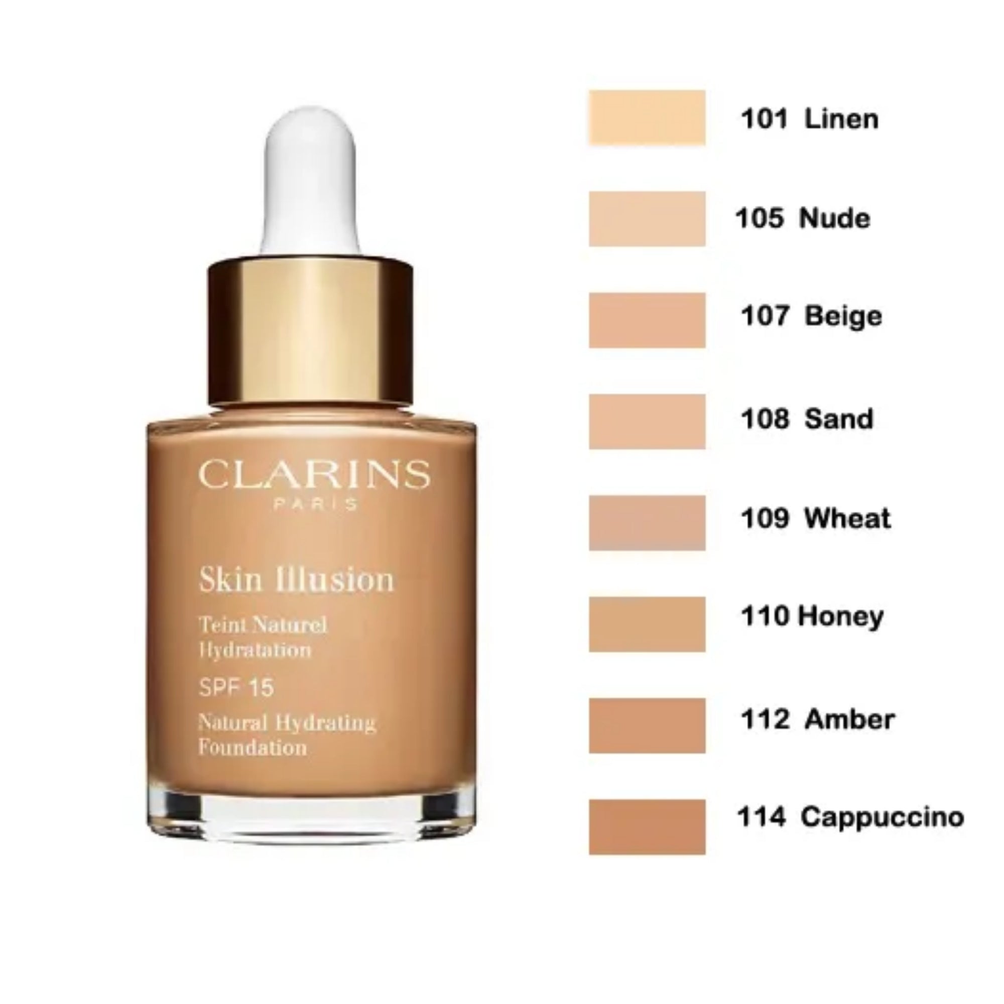 Clarins Skin Illusion Natural Hydrating Foundation SPF 15 30ml