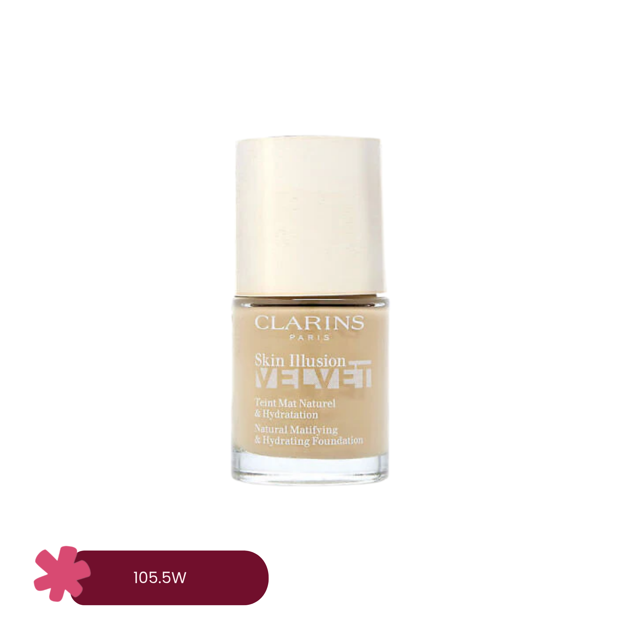 Clarins Skin Illusion Velvet Natural Matifying & Hydrating Foundation 30ml