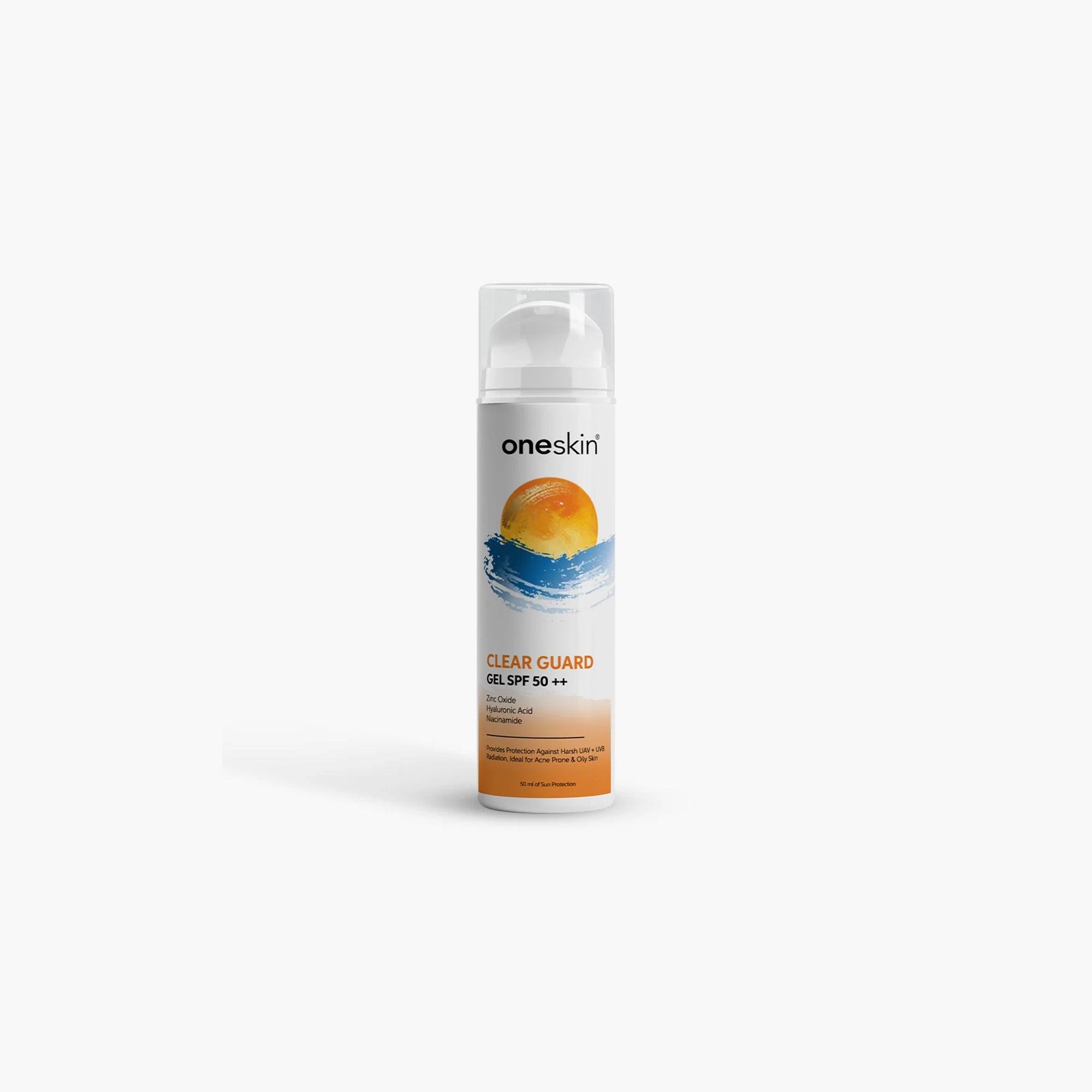 Oneskin Clear Guard Gel Sunblock SPF 50++ 50ml - TheSkinFit