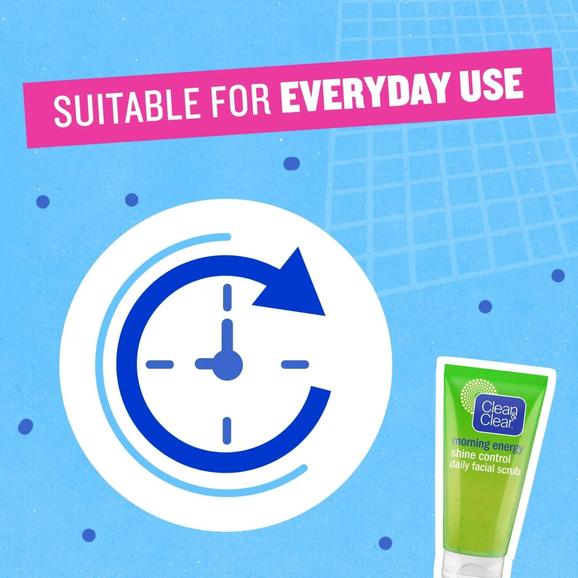 Clean & Clear Morning Energy Shine Control Daily Facial Scrub