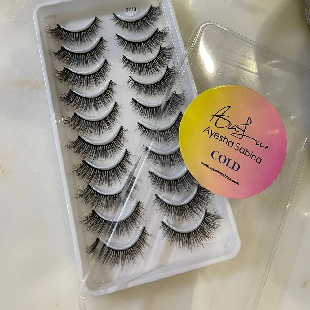 Ayesha Sabina Cold Eyelashes Pack Of 10