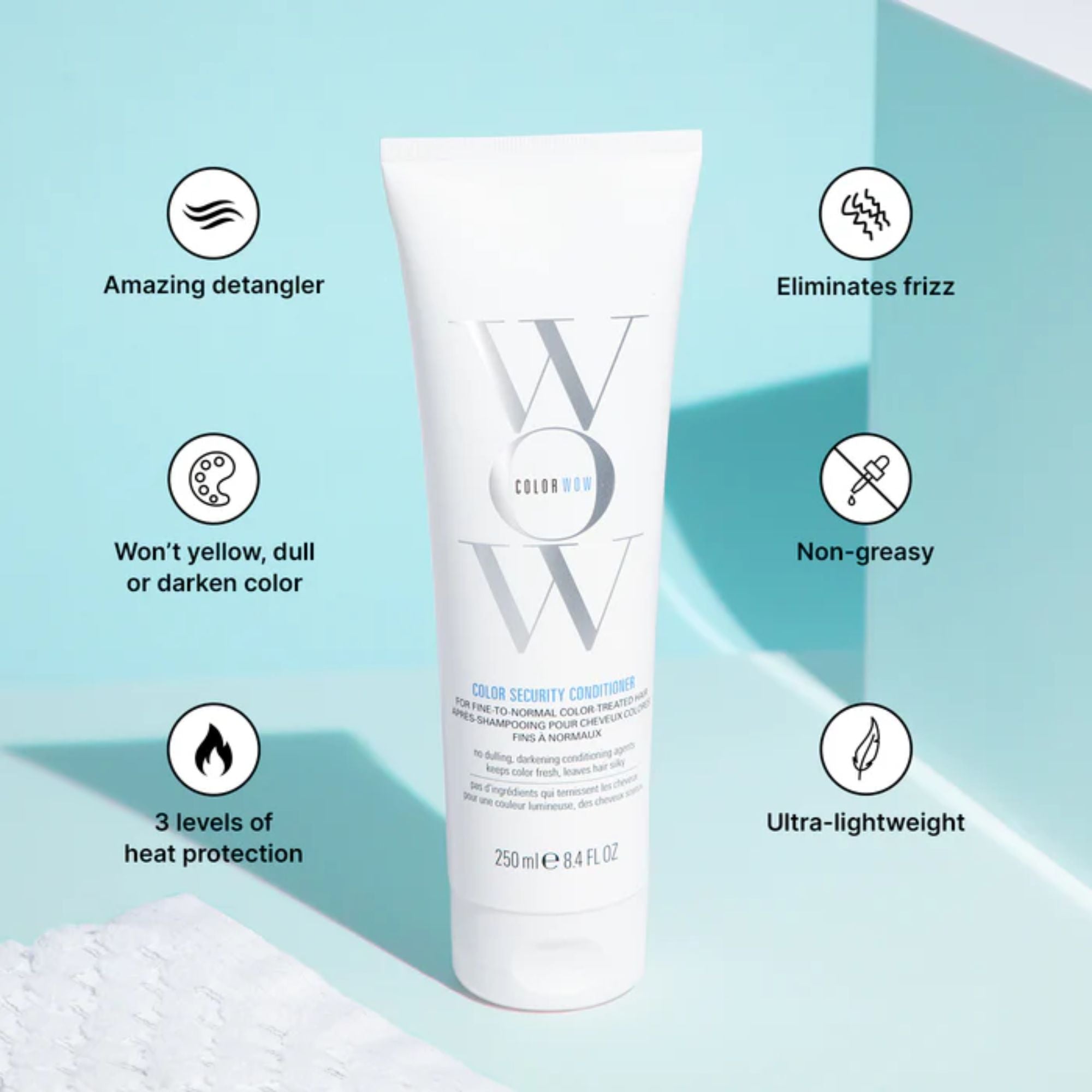 Color Wow Color Security Conditioner For Fine-To-Normal Color Treated Hair 250ml