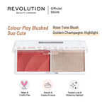 Revolution Relove Blushed Duo Blush & Highlighter Rose Tone Blush 6gm