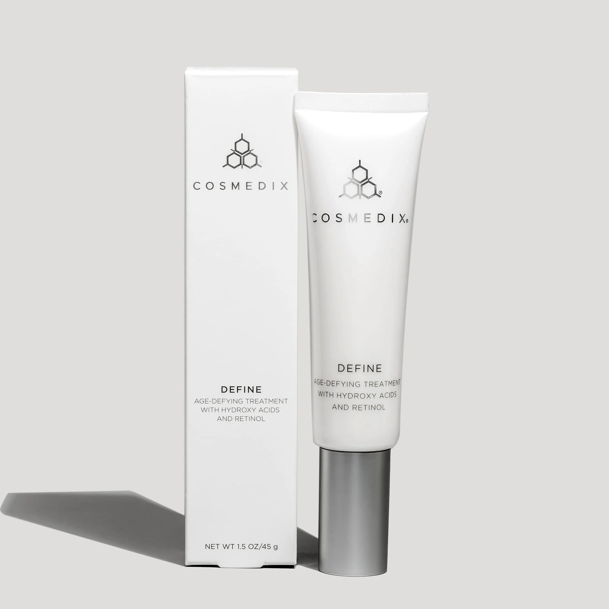 Cosmedix Define Age-Defying Treatment With Hydroxy Acids & Retinol 44ml how to use