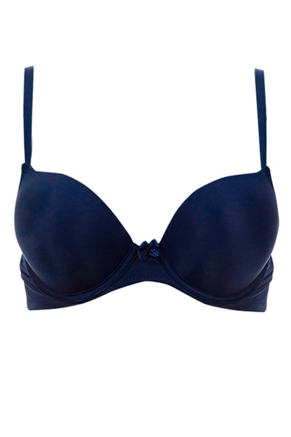 BLS Costanza Wired And Pushup Bra Navy Blue