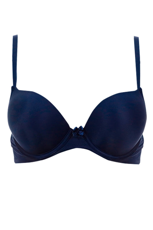 BLS Costanza Wired And Pushup Bra Navy Blue
