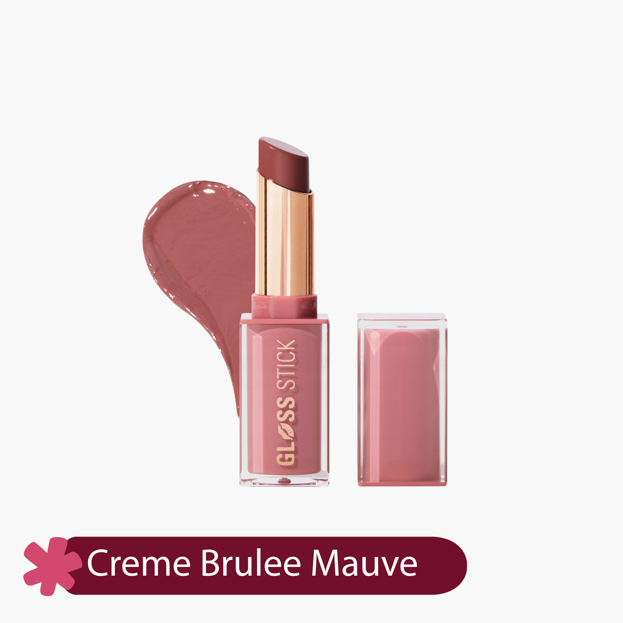 Revolution Pout Lip Gloss Stick Creme Brulee Mauve 3gm