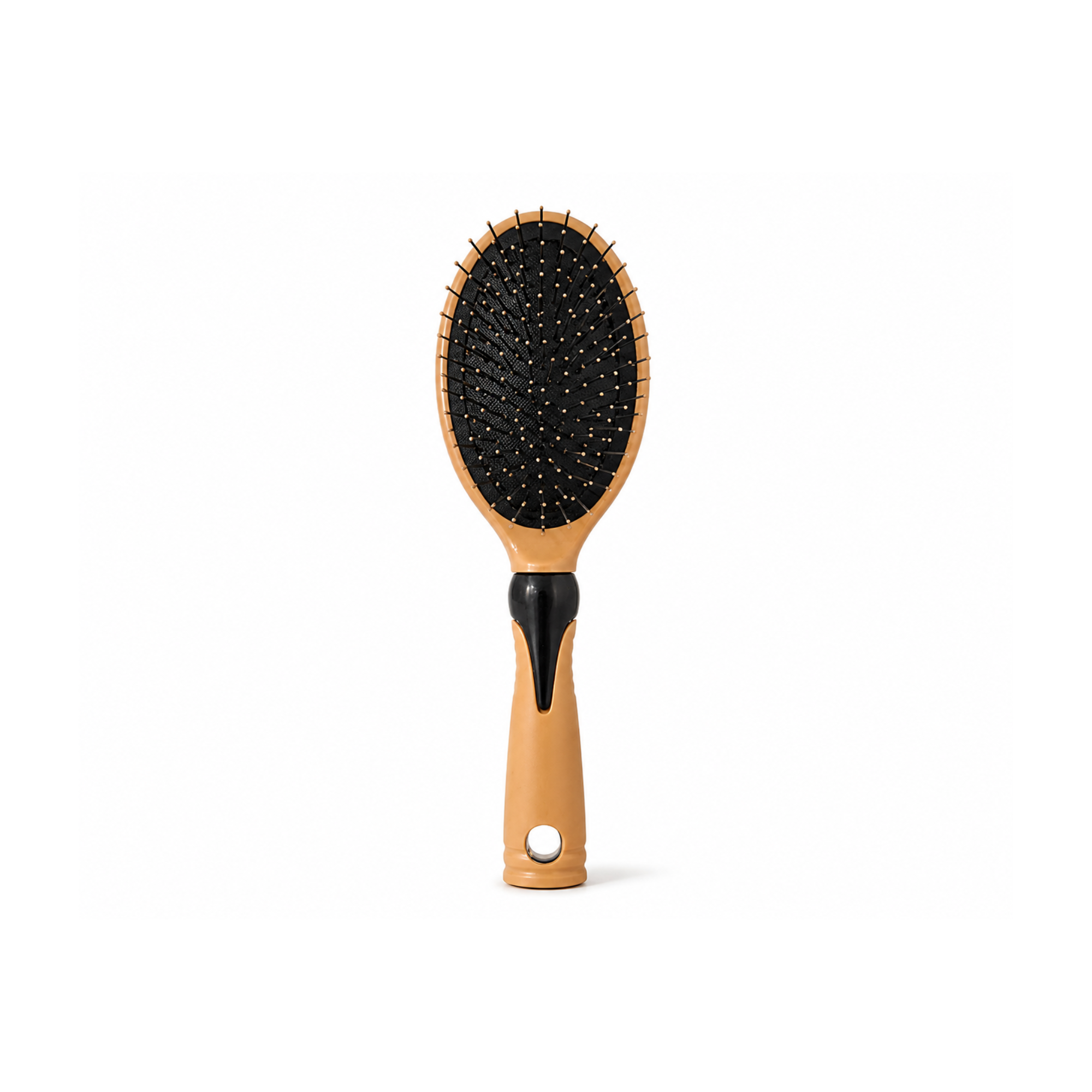 Cushion Paddle Hair Brush - Warm Beige & Black