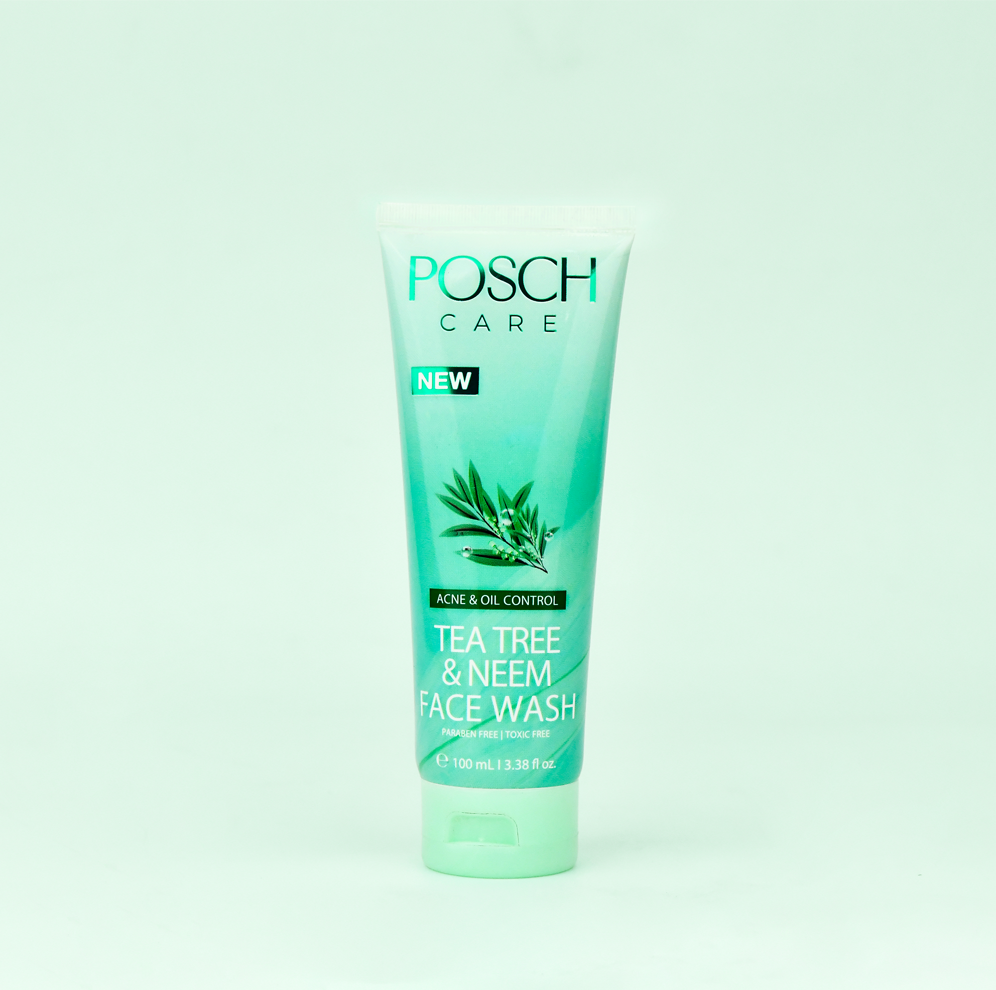 posch care tea tree & neem face wash for oily skin
