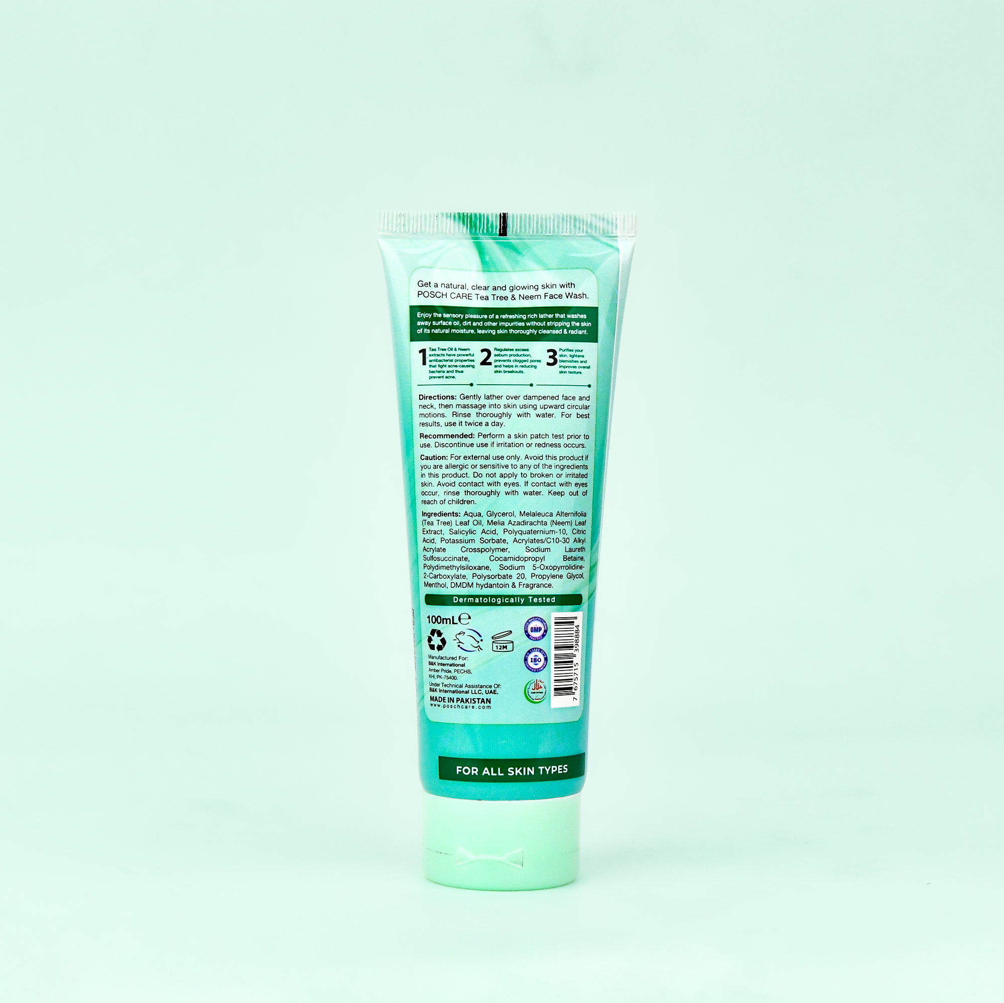 posch care face wash review
