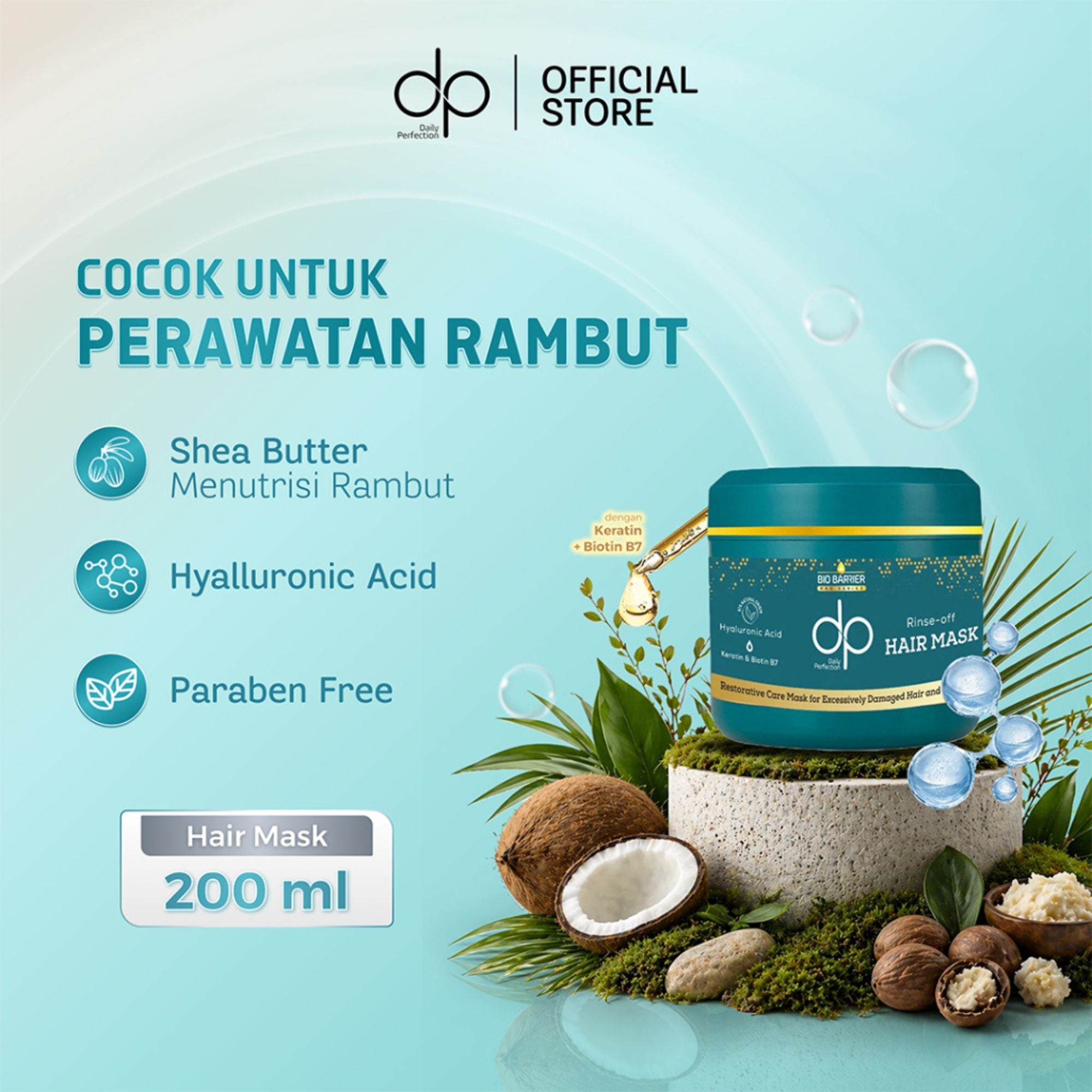 Daily Perfection Bio Barrier Rinse Detox Hair Mask