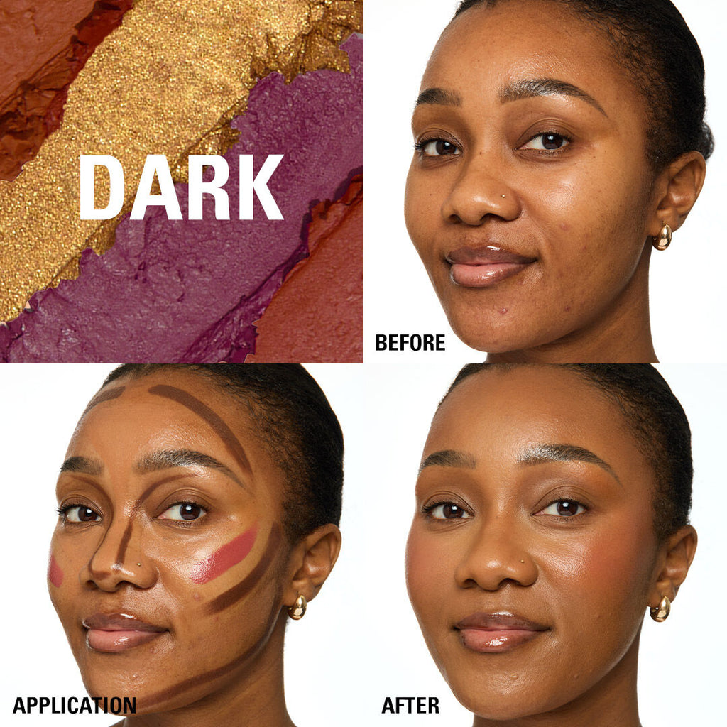 revolution everything base face icon complexion palette dark
