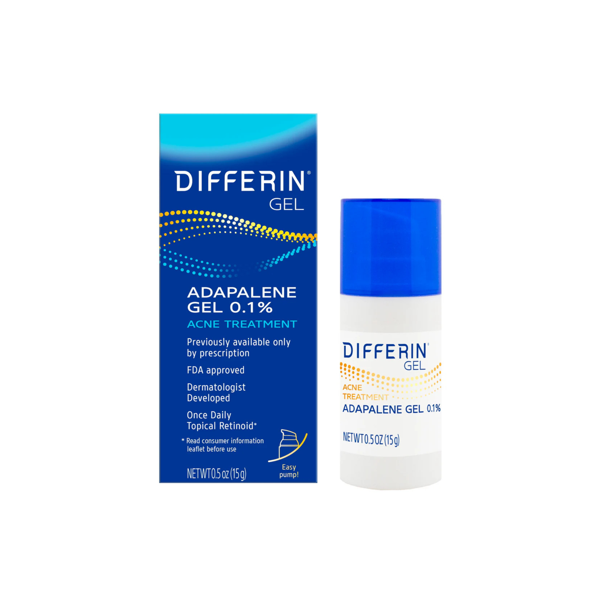 Differin Adaplene Gel 0.1% Acne Treatment