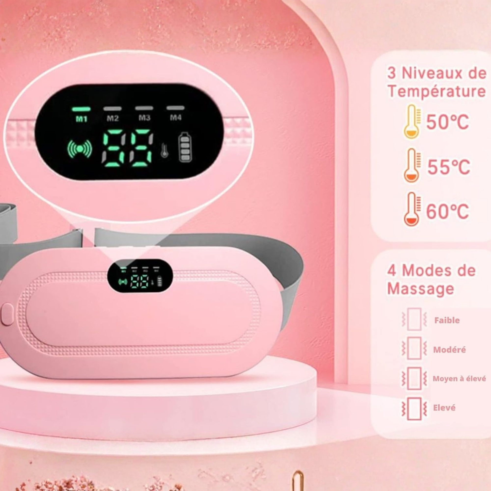 Digital Period Heating Pad & Vibrating Belt