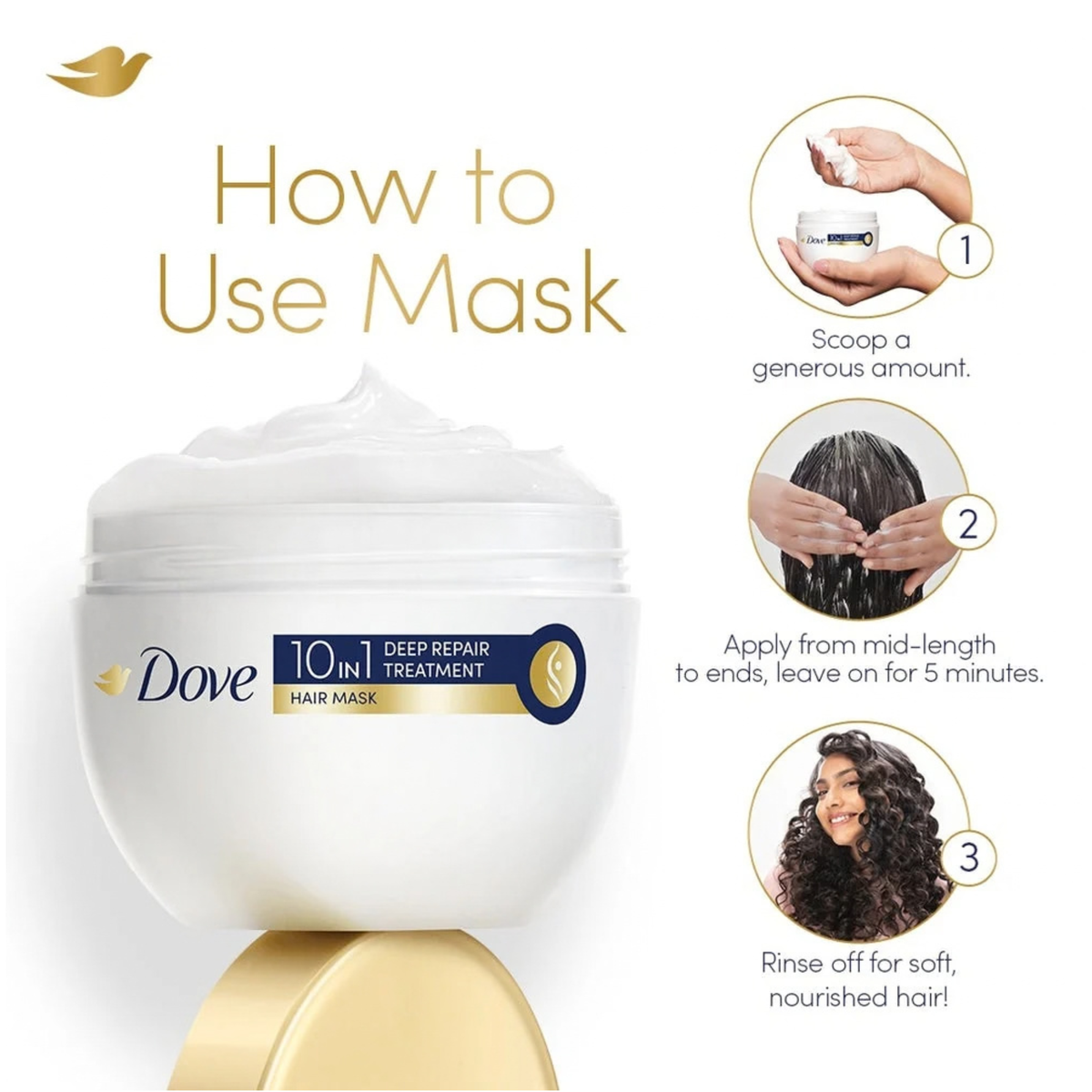 Dove 10 In 1 Deep Repair Treatment Hair Mask 250ml