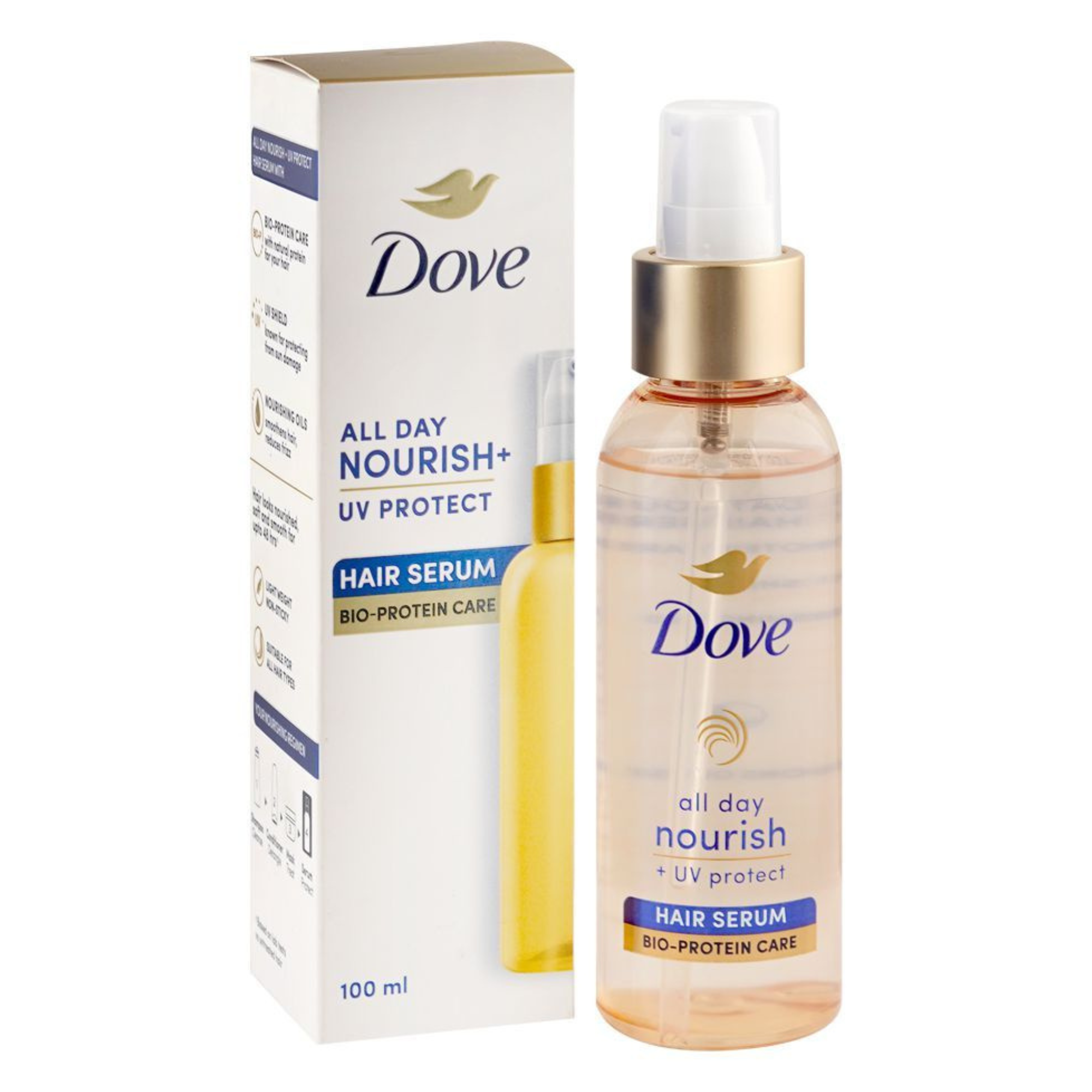 Dove All Day Nourish + UV Protect Bio-Protein Care Hair Serum price in Pakistan