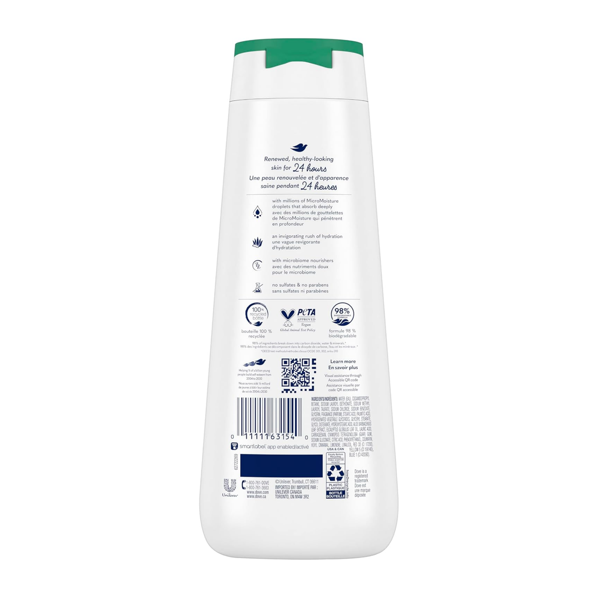 Dove Invigorate Aloe & Eucalyptus Oil Body Wash