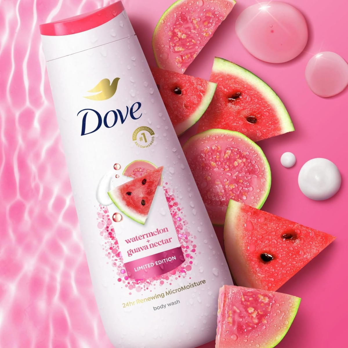Dove Limited Edition Watermelon & Guava Nectar Body Wash