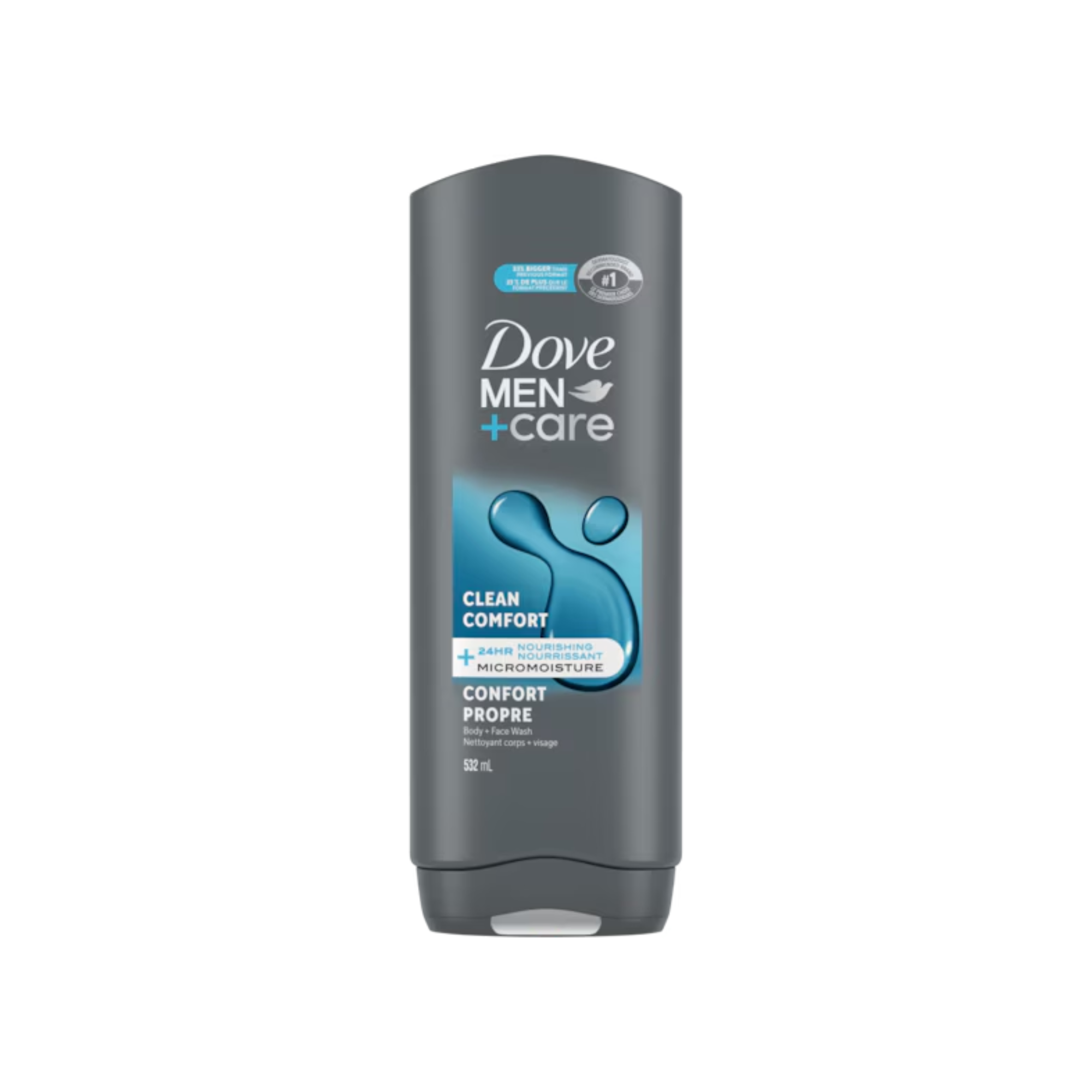 Dove Men+Care Clean Hydrating Comfort Body And Face Wash