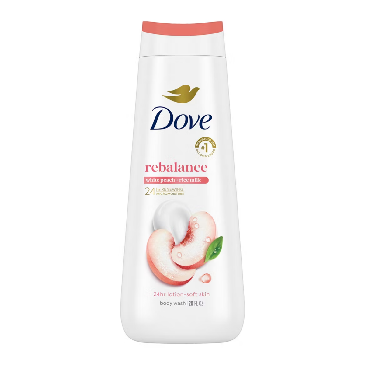Dove Rebalance White Peach & Rice Milk Body Wash