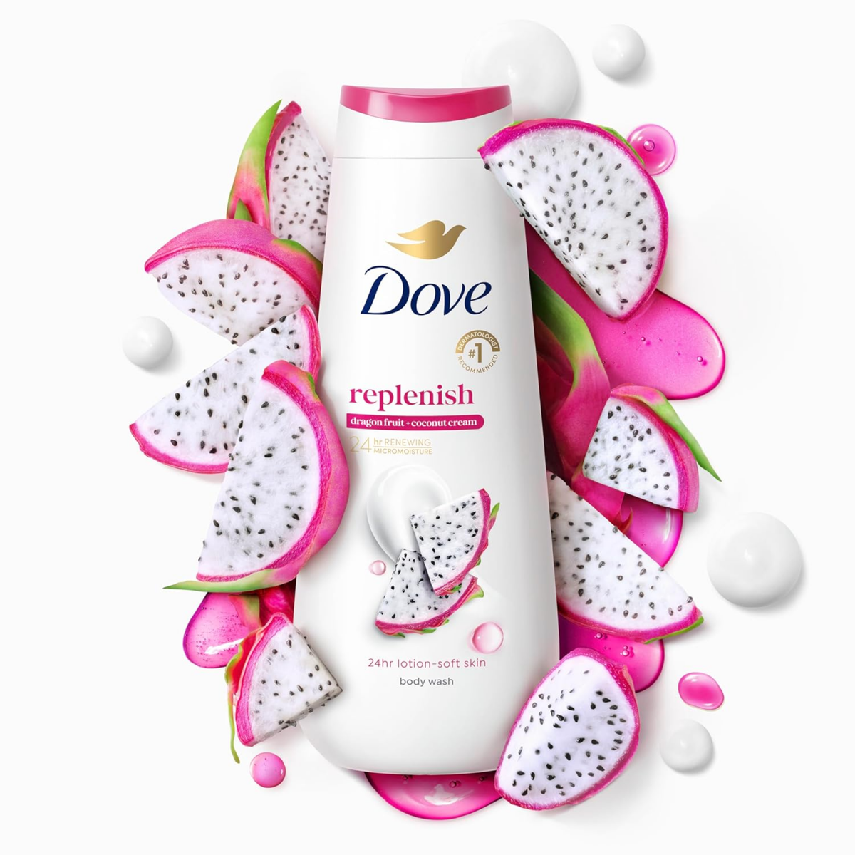 Dove Replenish Dragon Fruit & Coconut Cream Body Wash