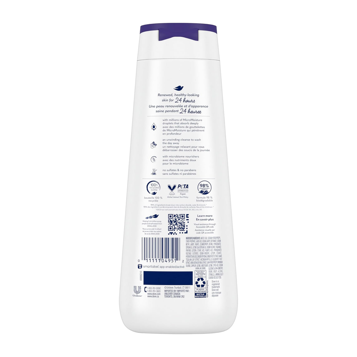 Dove Unwind Blueberry & Moon Milk Body Wash