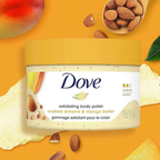 Dove Crushed Almond And & Mango Butter Exfoliating Body Polish Scrub how to use