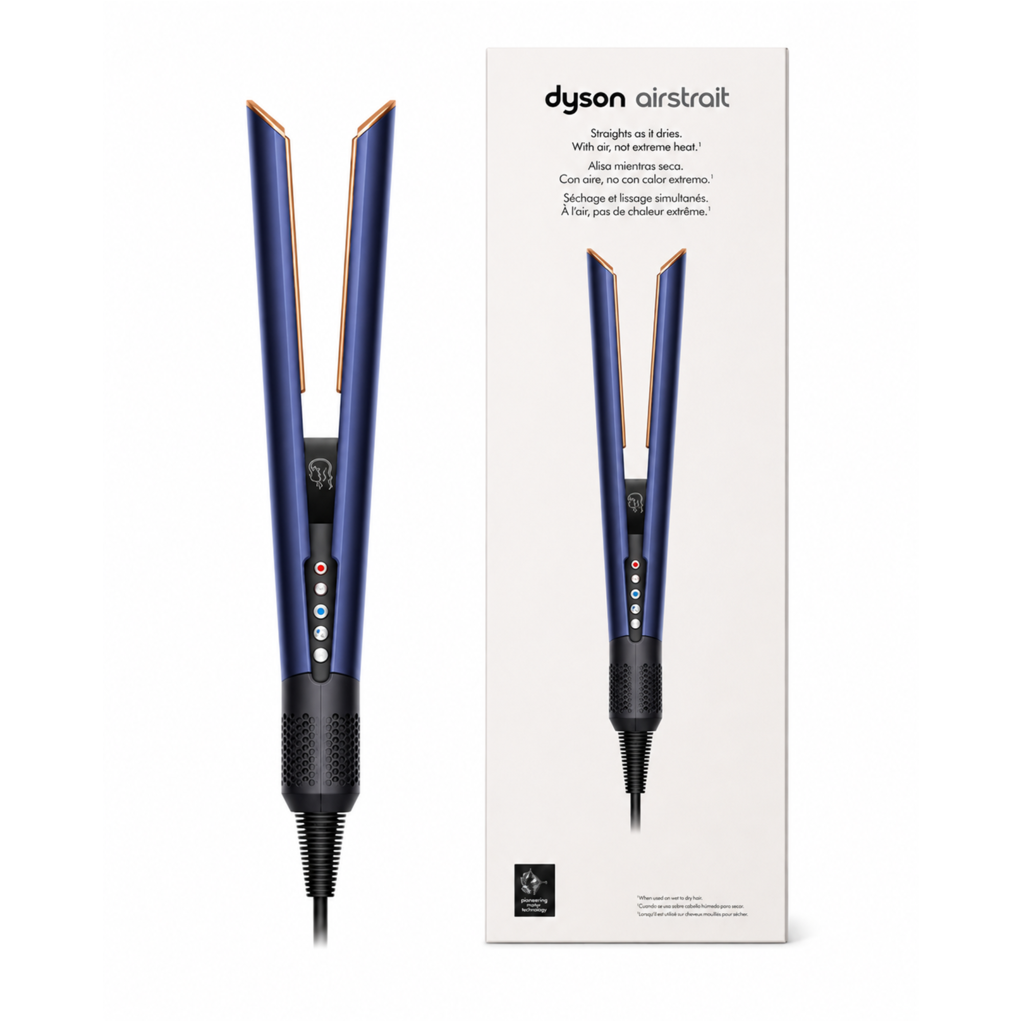 Dyson Airstrait Straightener With Presentation Case HT01 Prussian Blue & Rich Copper