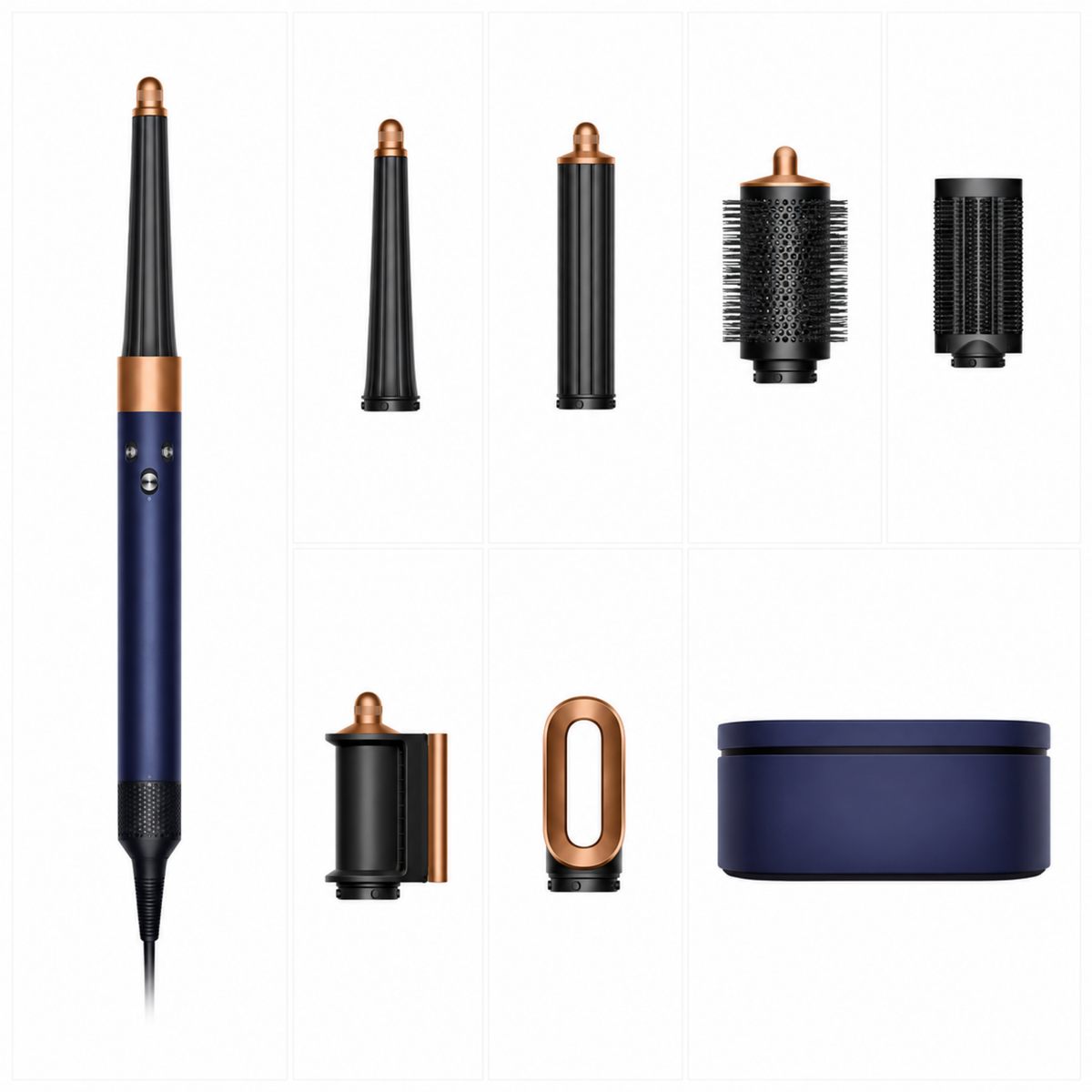 Dyson Airwrap i.d. Multi-Styler And Dryer Straight + Wavy HS08 Prussian Blue & Rich Copper