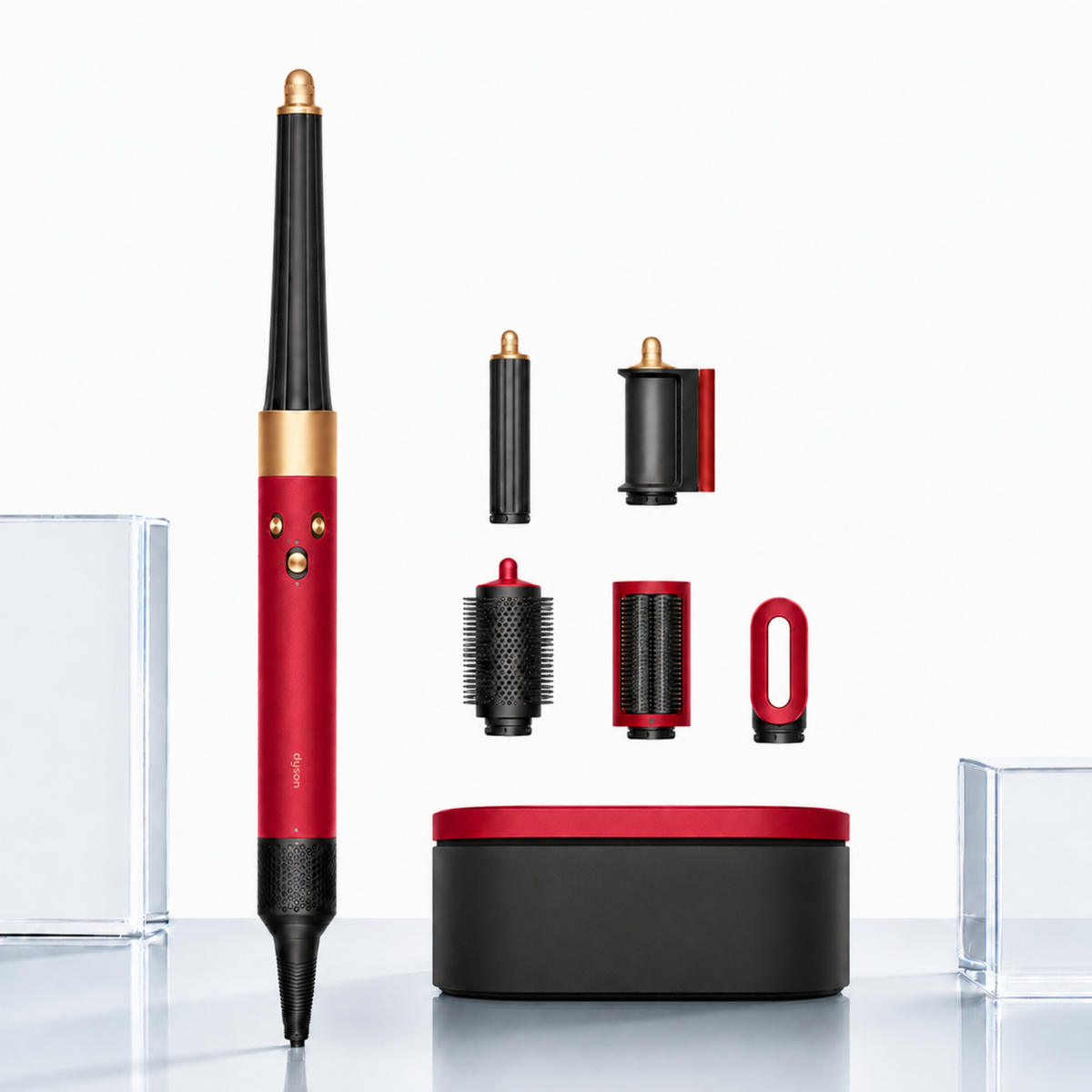 Dyson Airwrap i.d. Multi-Styler And Dryer Straight + Wavy HS08 Red Velvet & Gold