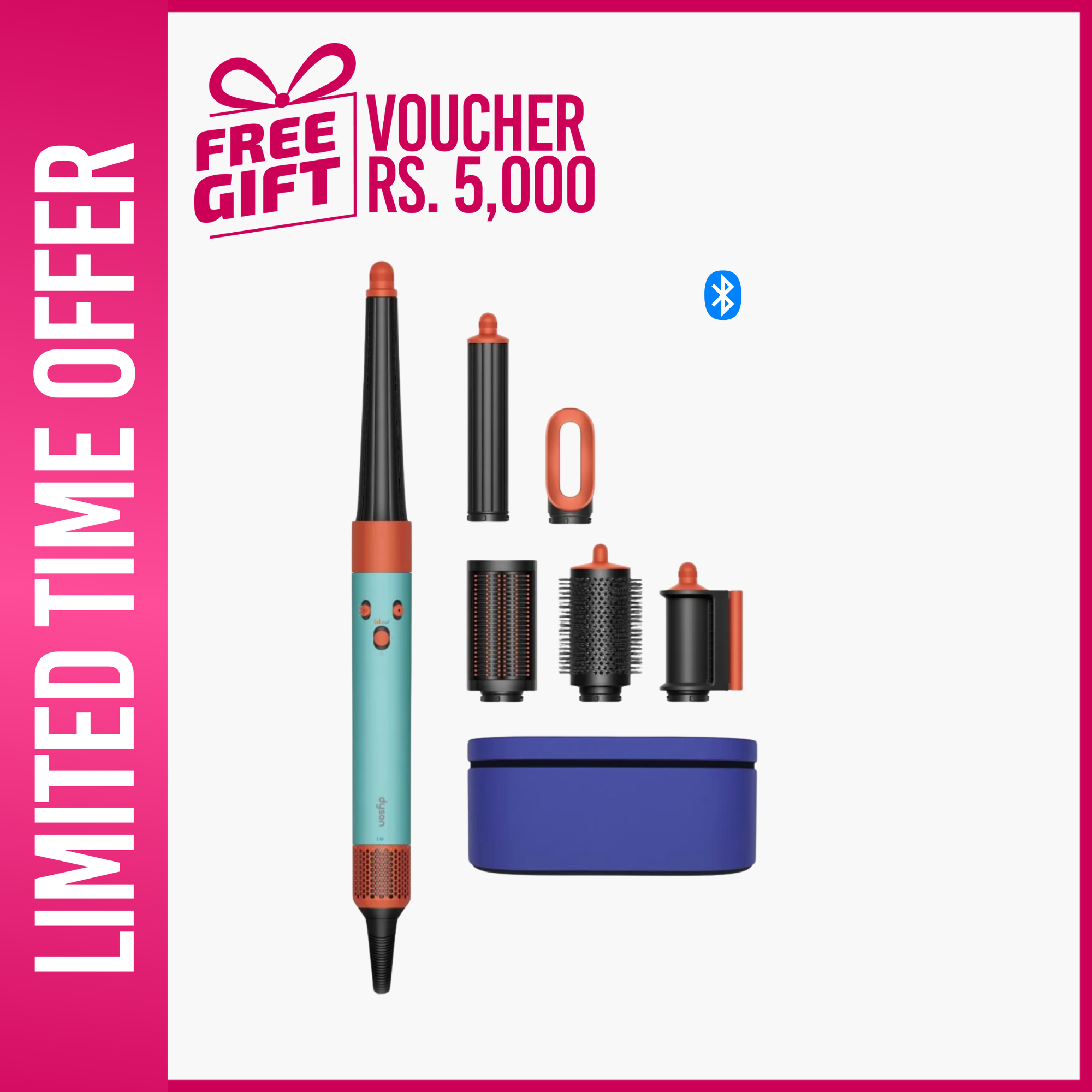 Dyson Airwrap i.d. Multi-Styler And Dryer Straight + Wavy HS08 Ceramic Patina & Topaz