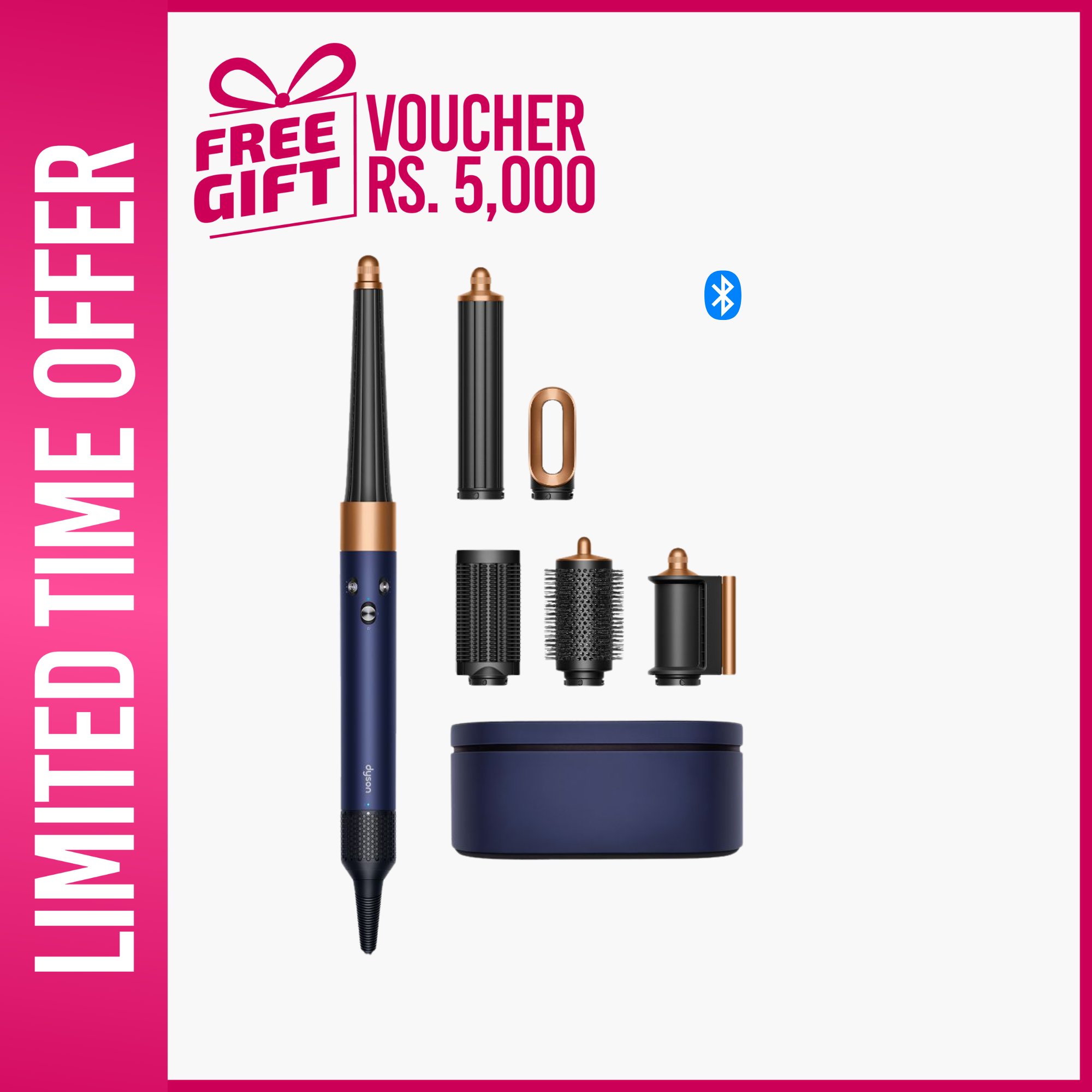 Dyson Airwrap i.d. Multi-Styler And Dryer Straight + Wavy HS08 Prussian Blue & Rich Copper