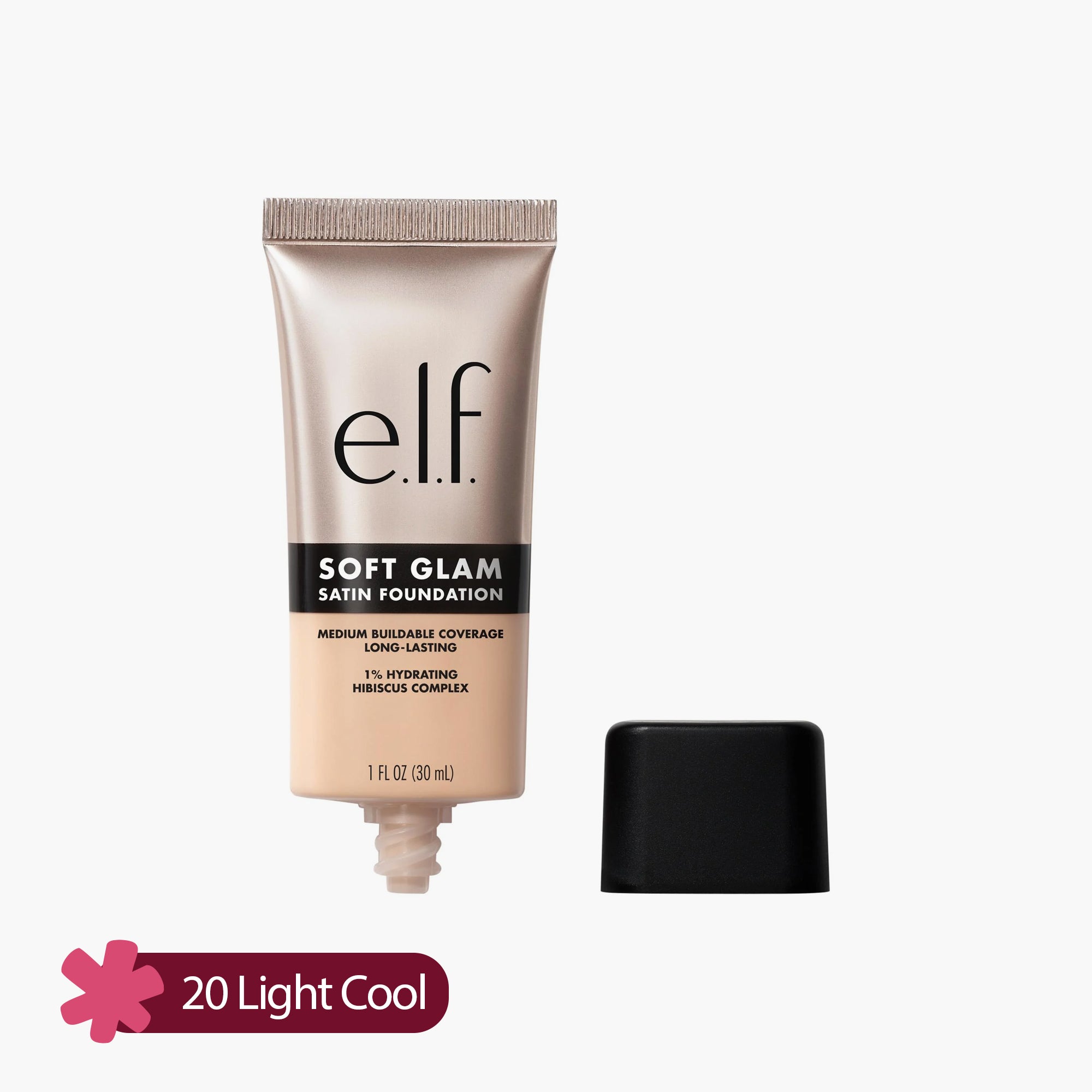 ELF Soft Glam Satin Foundation 20 Light Cool 30ml