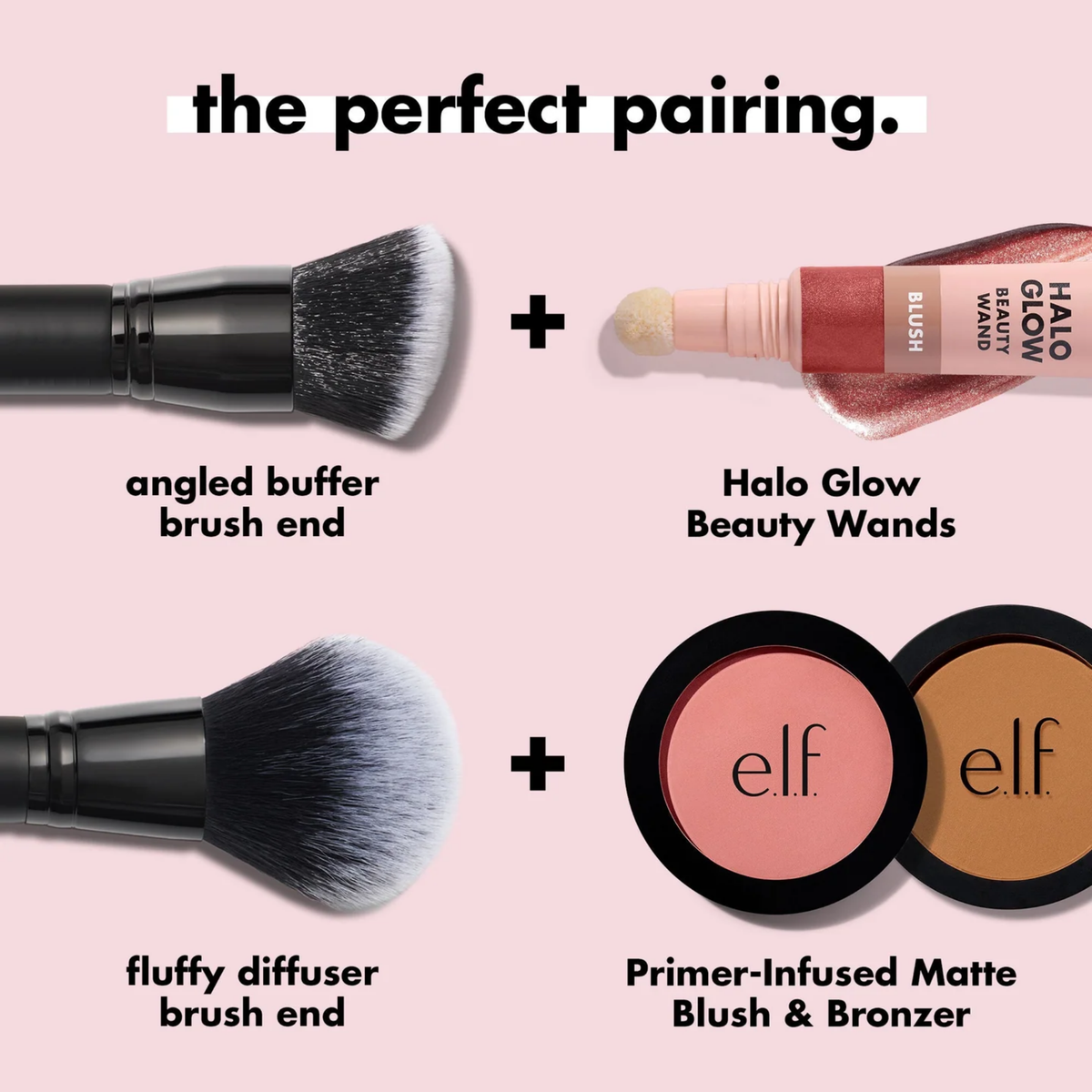 ELF Cream & Powder Face Brush